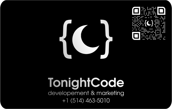 Interactive TonightCode business card